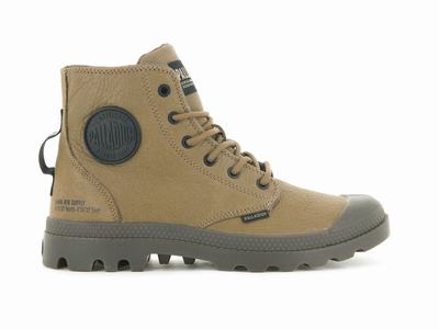 Botas De Invierno Palladium PAMPA HI SUPPLY LEATHER Hombre Marrones | Costa Rica-14692